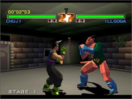 In game image of Tobal No.1 on the Sony Playstation.