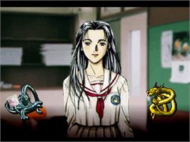 In game image of Tokyo Majin Gakuen - Kenpuuchou on the Sony Playstation.