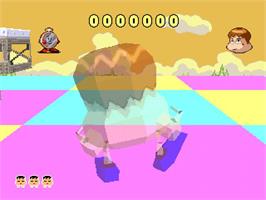 In game image of Tonzura Kun on the Sony Playstation.