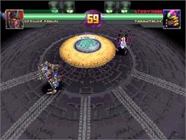 In game image of Transformers - Beast Wars Transmetals on the Sony Playstation.