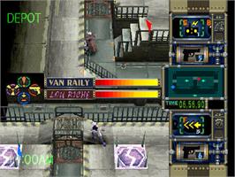 In game image of Trap Gunner on the Sony Playstation.