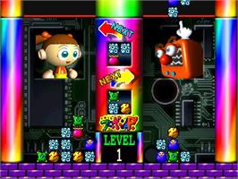 In game image of Uchuu Seibutsu Furopon-kun P! on the Sony Playstation.