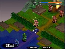 In game image of Vanguard Bandits on the Sony Playstation.