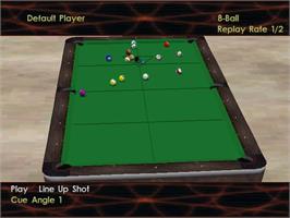 In game image of Virtual Pool 3 on the Sony Playstation.
