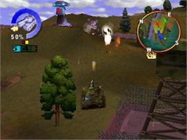 In game image of War Games - Defcon 1 on the Sony Playstation.