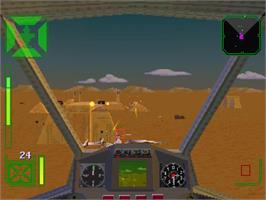 In game image of Warhawk on the Sony Playstation.