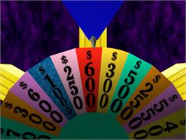 In game image of Wheel Of Fortune on the Sony Playstation.