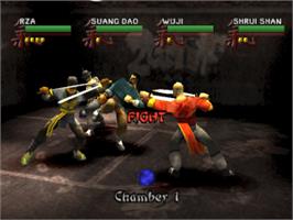 In game image of Wu-Tang: Shaolin Style on the Sony Playstation.