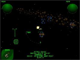 In game image of Xenocracy - The Ultimate Solar War on the Sony Playstation.