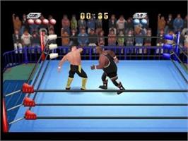 In game image of Zen Nihon Pro Wres - Ouja No Tamashii on the Sony Playstation.