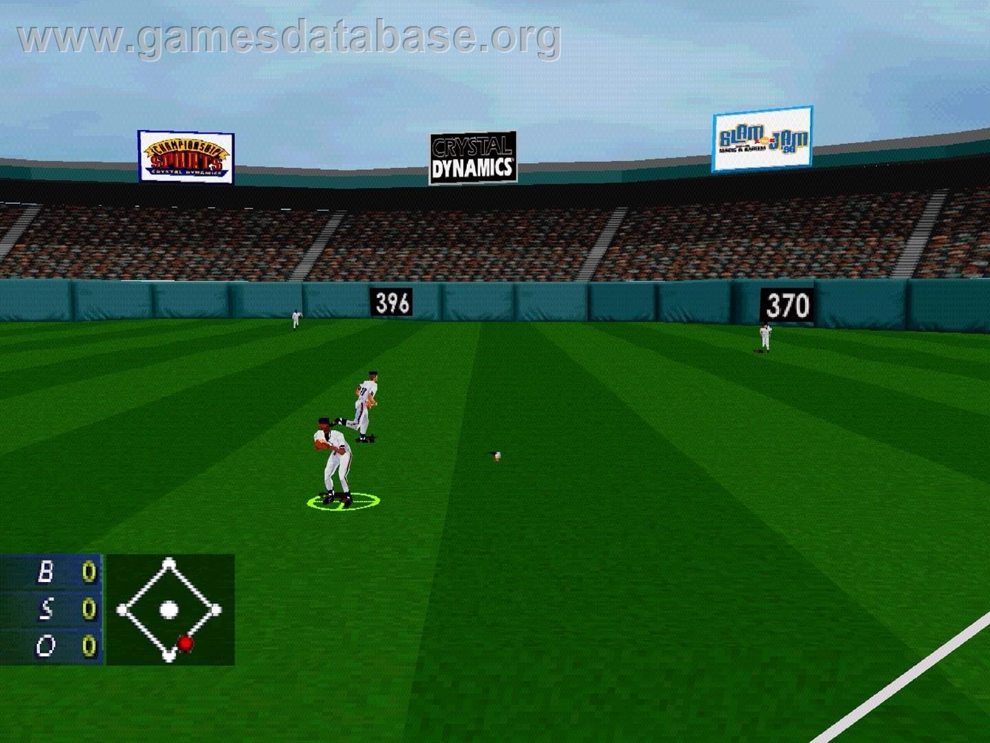 3d Baseball - Sony Playstation - Artwork - In Game