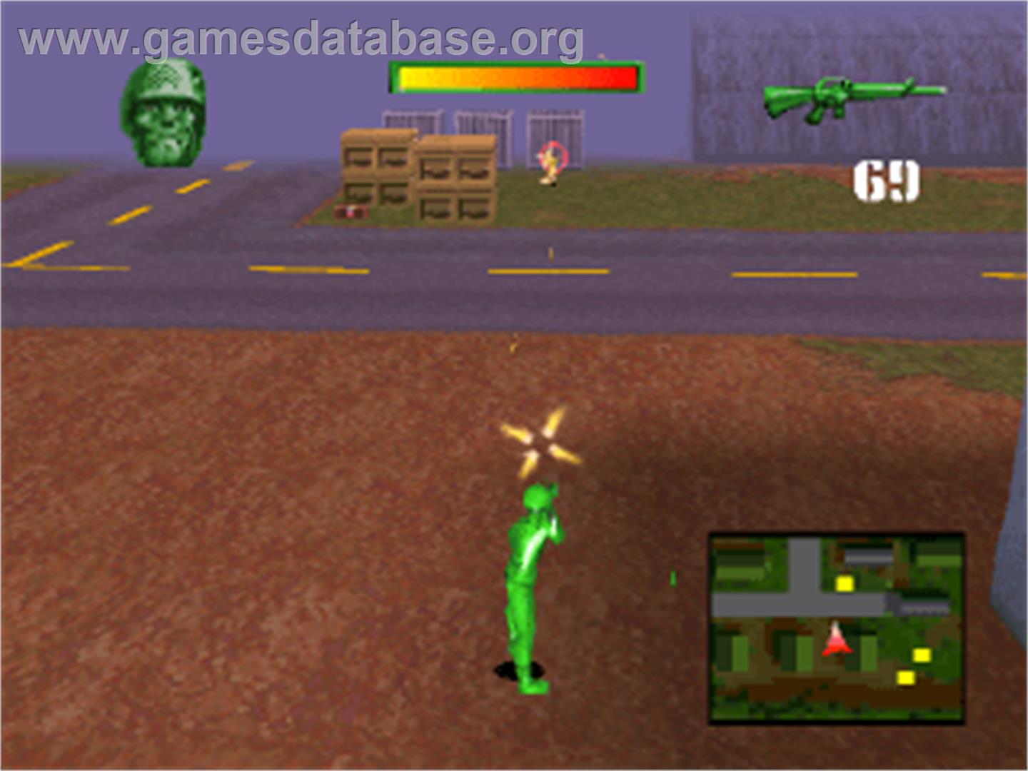Army Men: Sarge's Heroes - Sony Playstation - Artwork - In Game