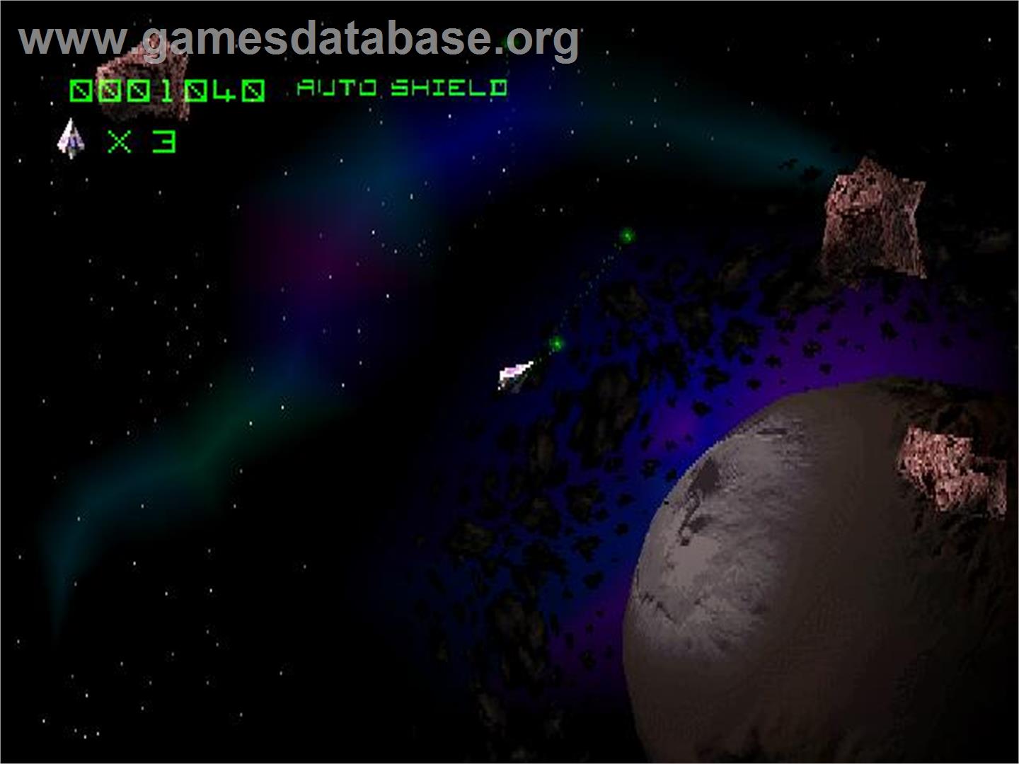 Asteroids - Sony Playstation - Artwork - In Game