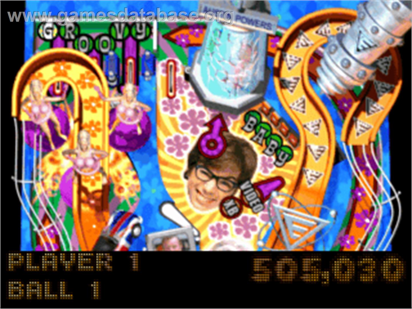 Austin Powers Pinball - Sony Playstation - Artwork - In Game