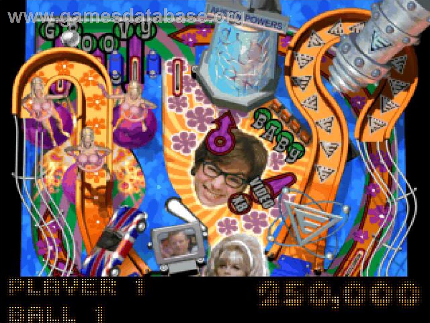 Austin Powers Pinball - Sony Playstation - Artwork - In Game
