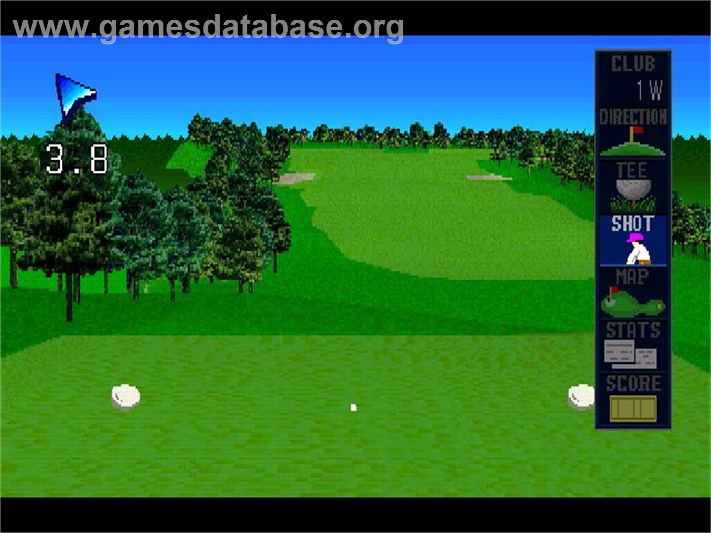 Big Challenge Golf - Tokyo Yomiuri Country Club Hen - Sony Playstation - Artwork - In Game