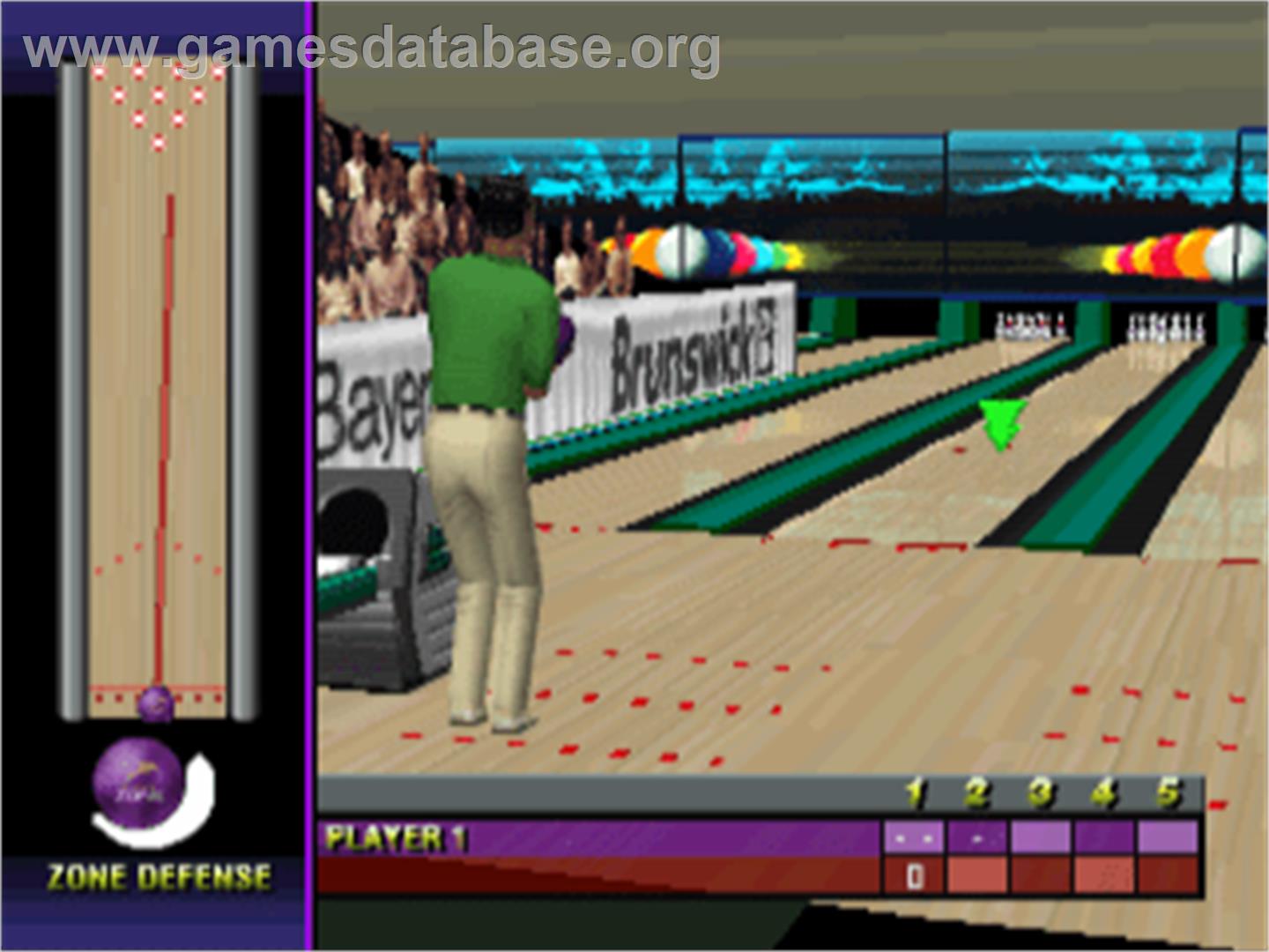 Brunswick Circuit Pro Bowling - Sony Playstation - Artwork - In Game