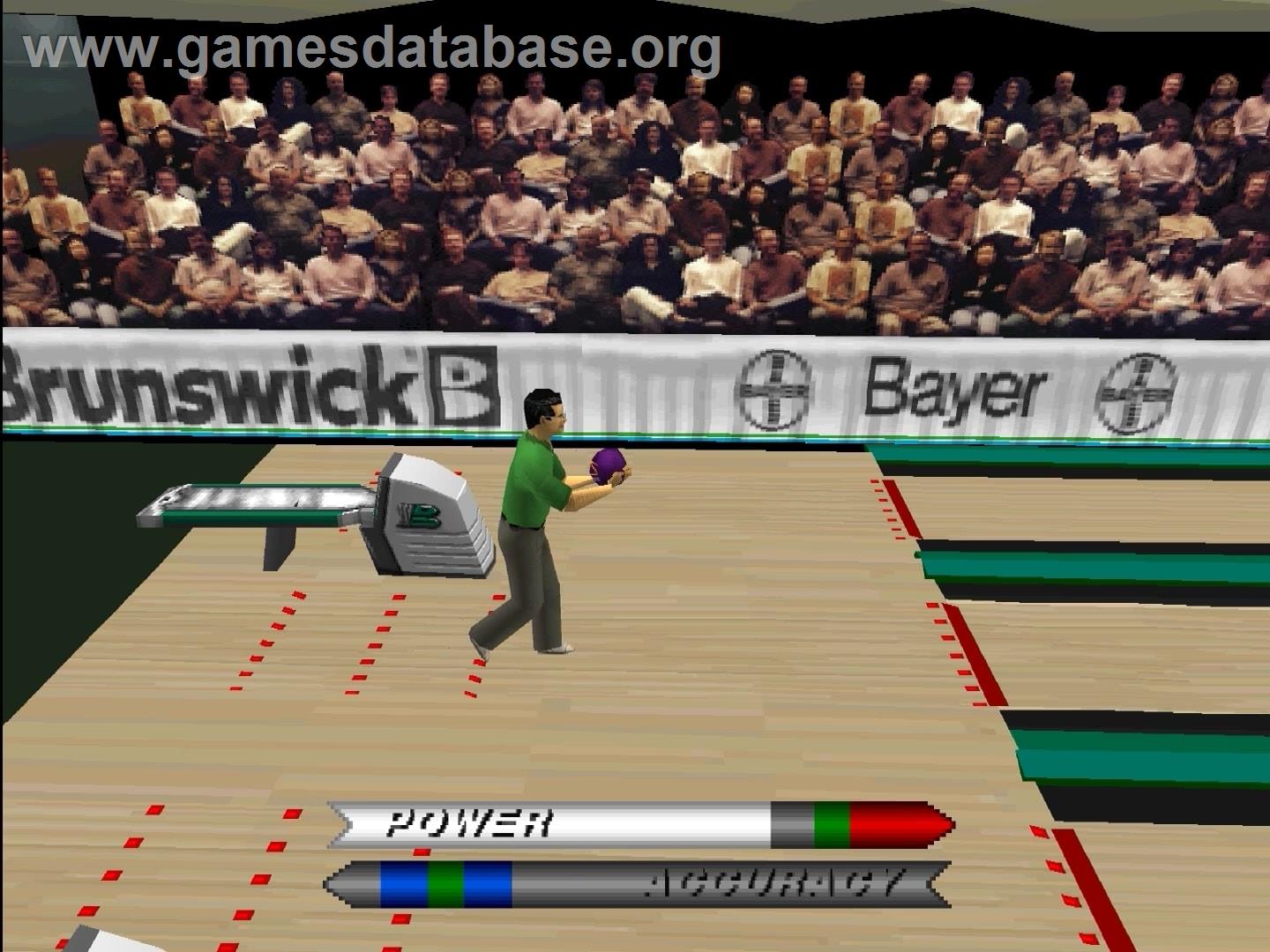 Brunswick Circuit Pro Bowling - Sony Playstation - Artwork - In Game