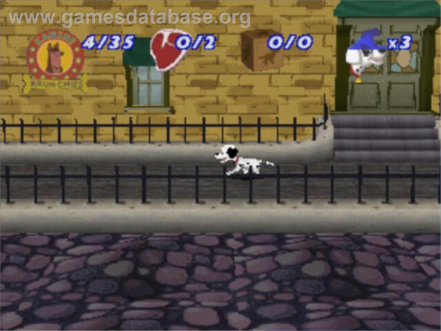 Disney's 101 Dalmatians II: Patch's London Adventure - Sony Playstation - Artwork - In Game
