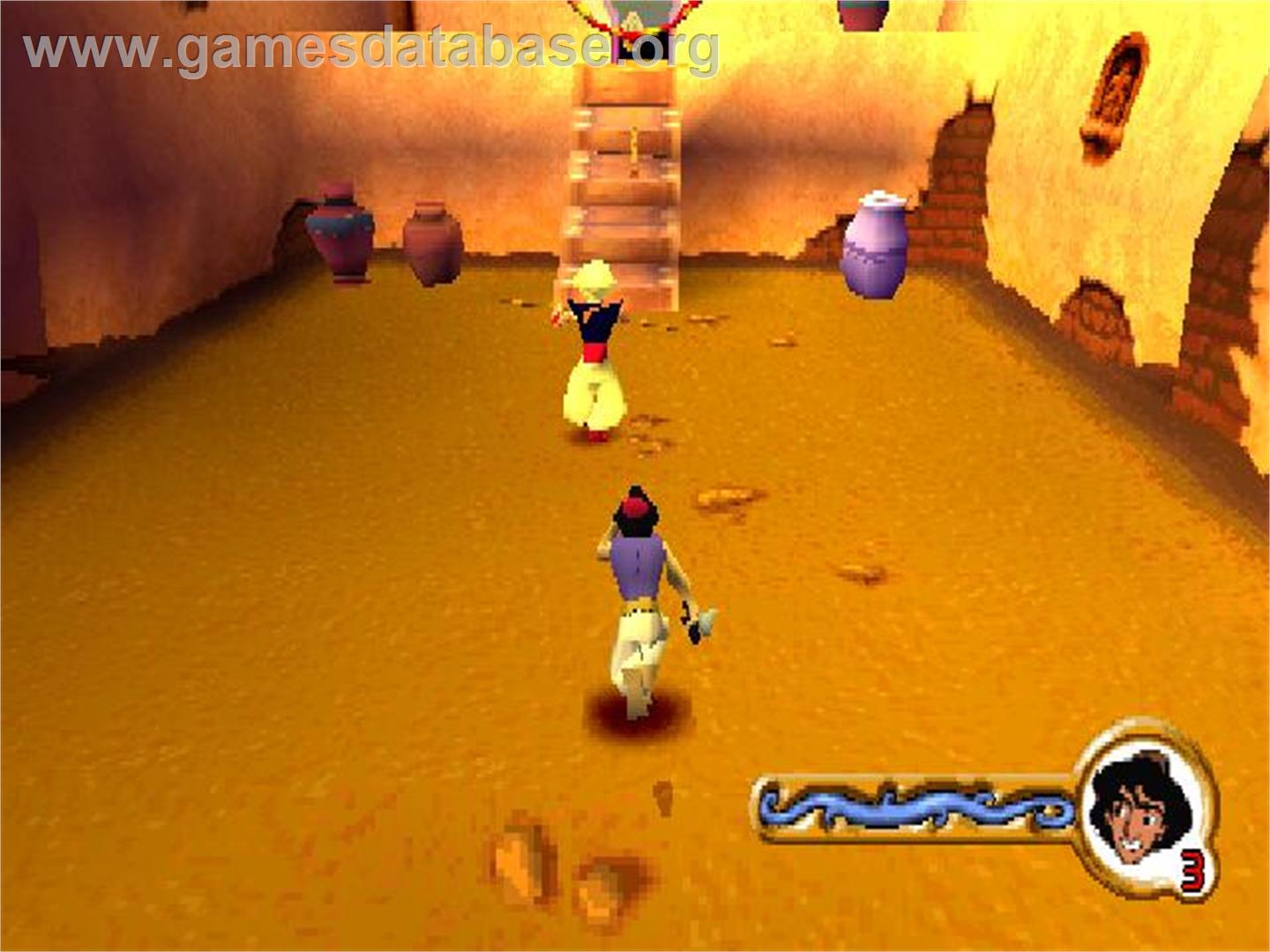 Disney's Aladdin in Nasira's Revenge - Sony Playstation - Artwork - In Game