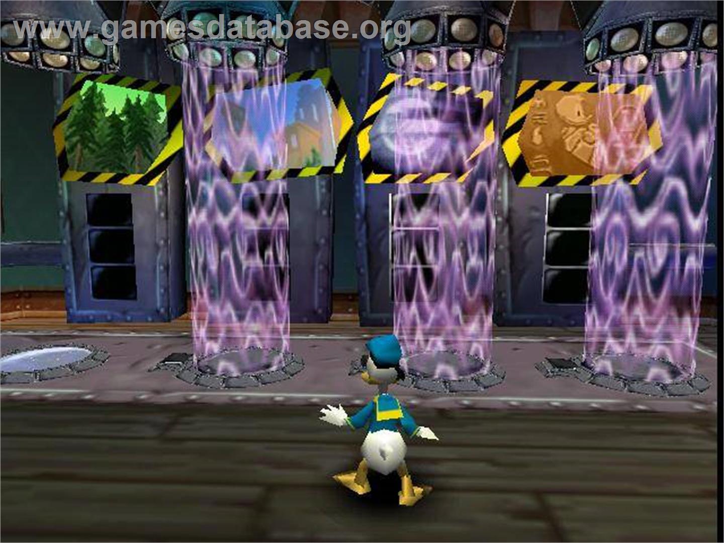 Disney's Donald Duck: Goin' Quackers - Sony Playstation - Artwork - In Game