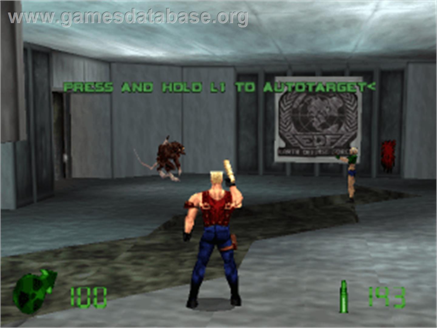 Duke Nukem: Land of the Babes - Sony Playstation - Artwork - In Game