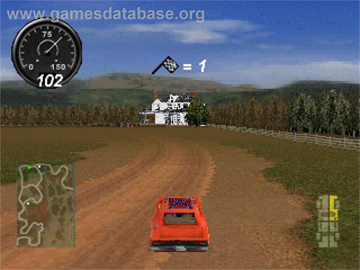 Dukes Of Hazzard 2 - Daisy Dukes It Out, The - Sony Playstation - Artwork - In Game
