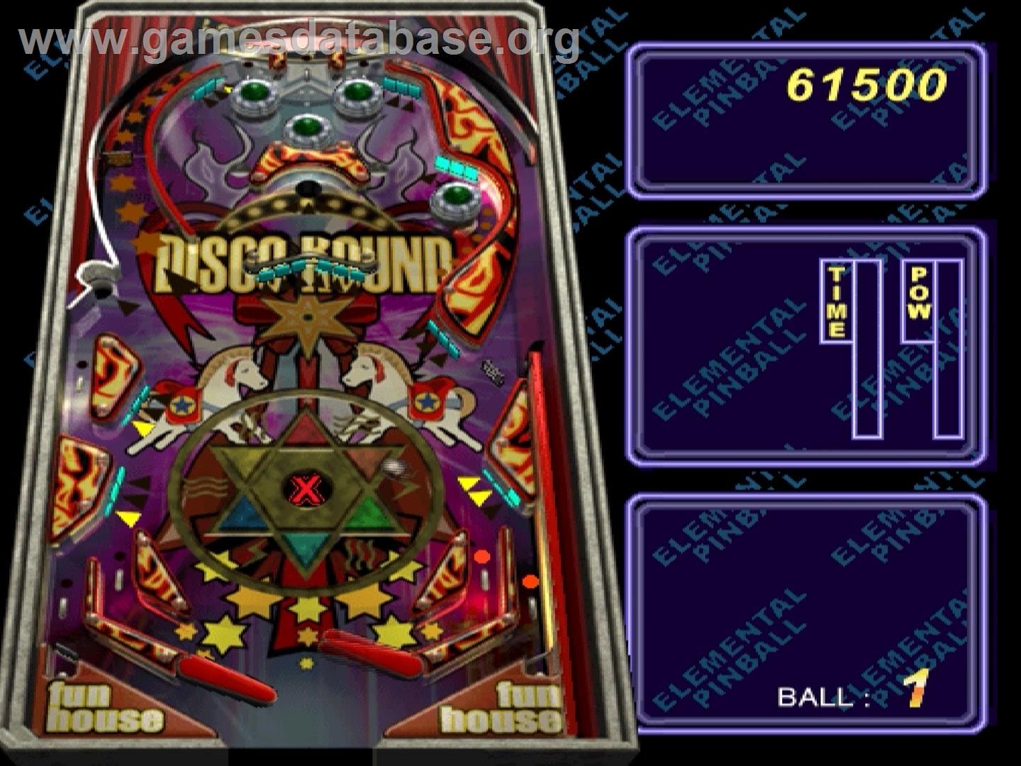 Elemental Pinball - Sony Playstation - Artwork - In Game