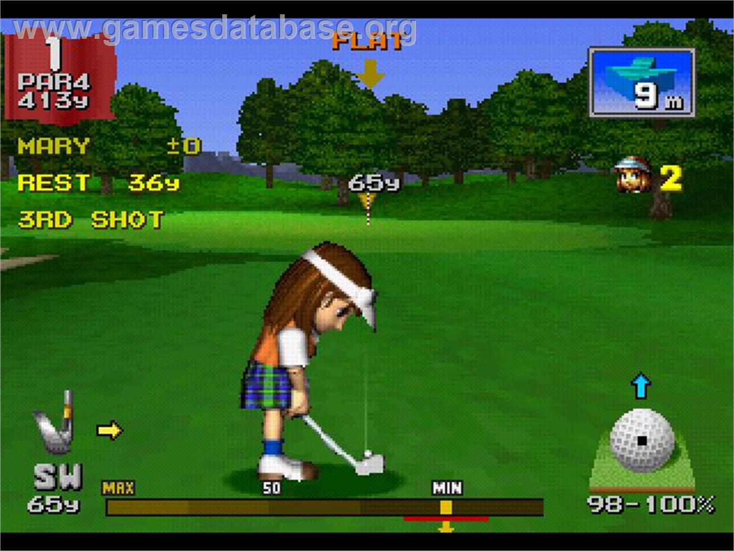 Everybody's Golf - Sony Playstation - Artwork - In Game