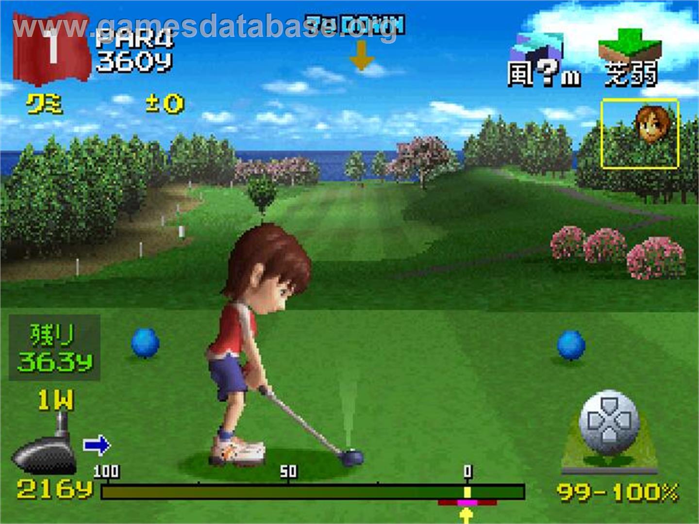Everybody's Golf 2 - Sony Playstation - Artwork - In Game
