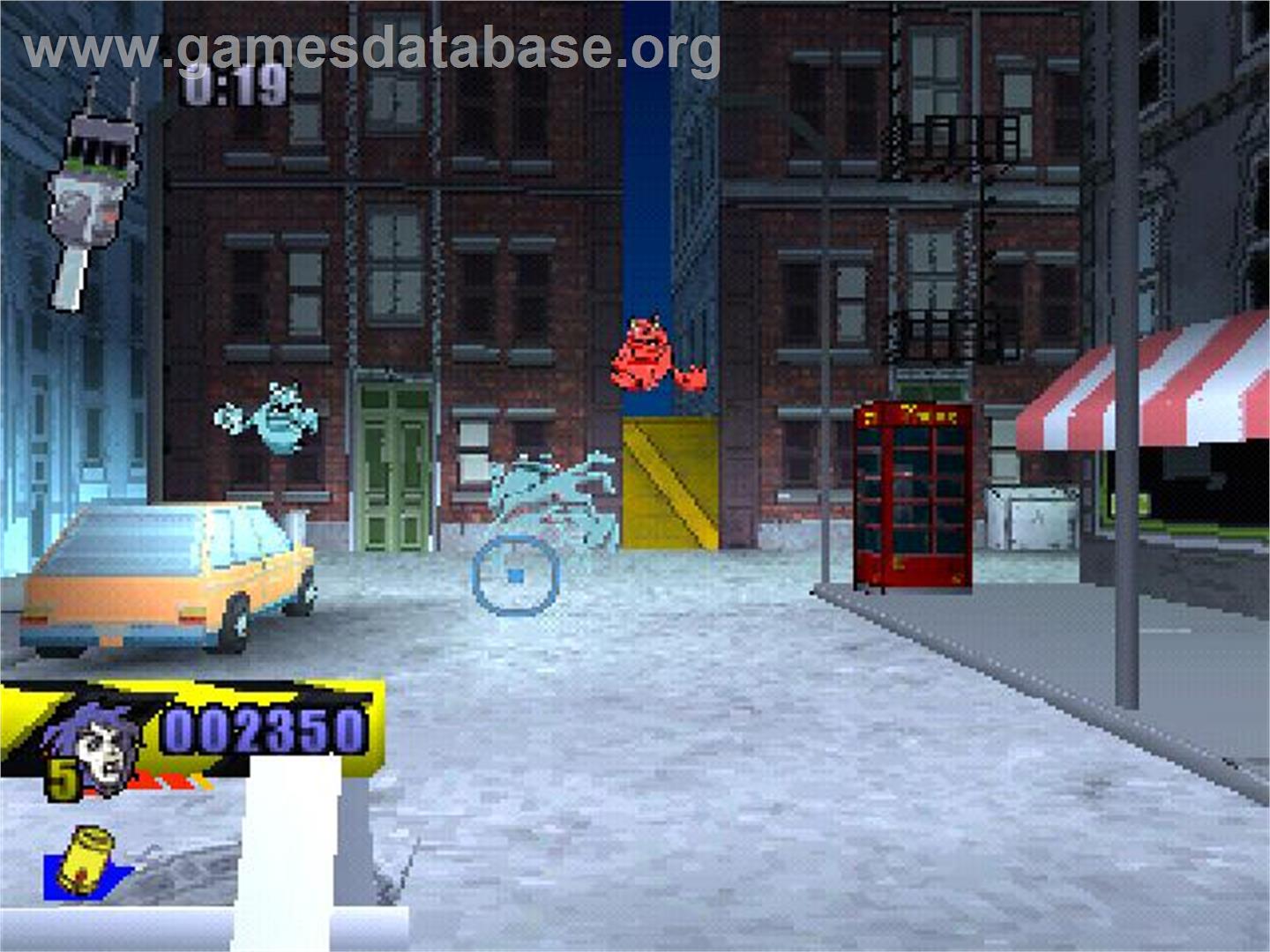 Extreme Ghostbusters - The Ultimate Invasion - Sony Playstation - Artwork - In Game