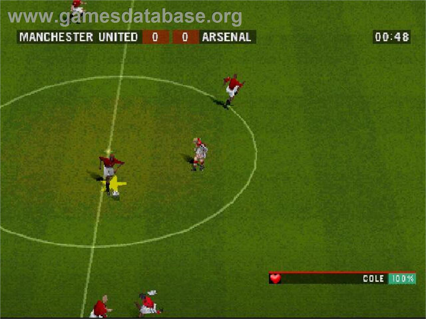 F.a. Premier League Stars 2001, The - Sony Playstation - Artwork - In Game