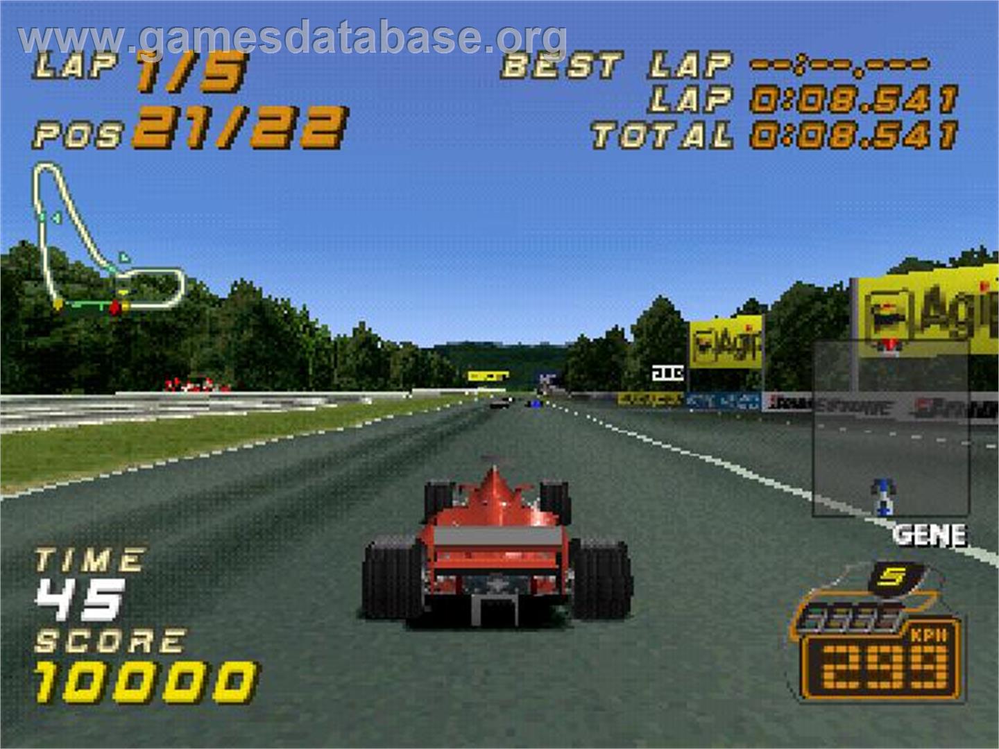 F1 Racing Championship - Sony Playstation - Artwork - In Game