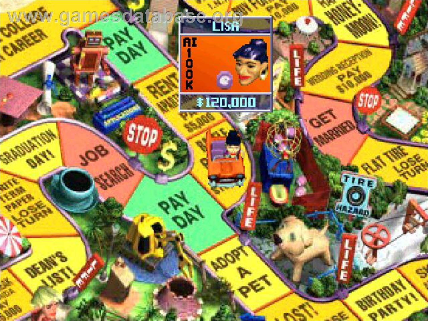 Game Of Life, The - Sony Playstation - Artwork - In Game