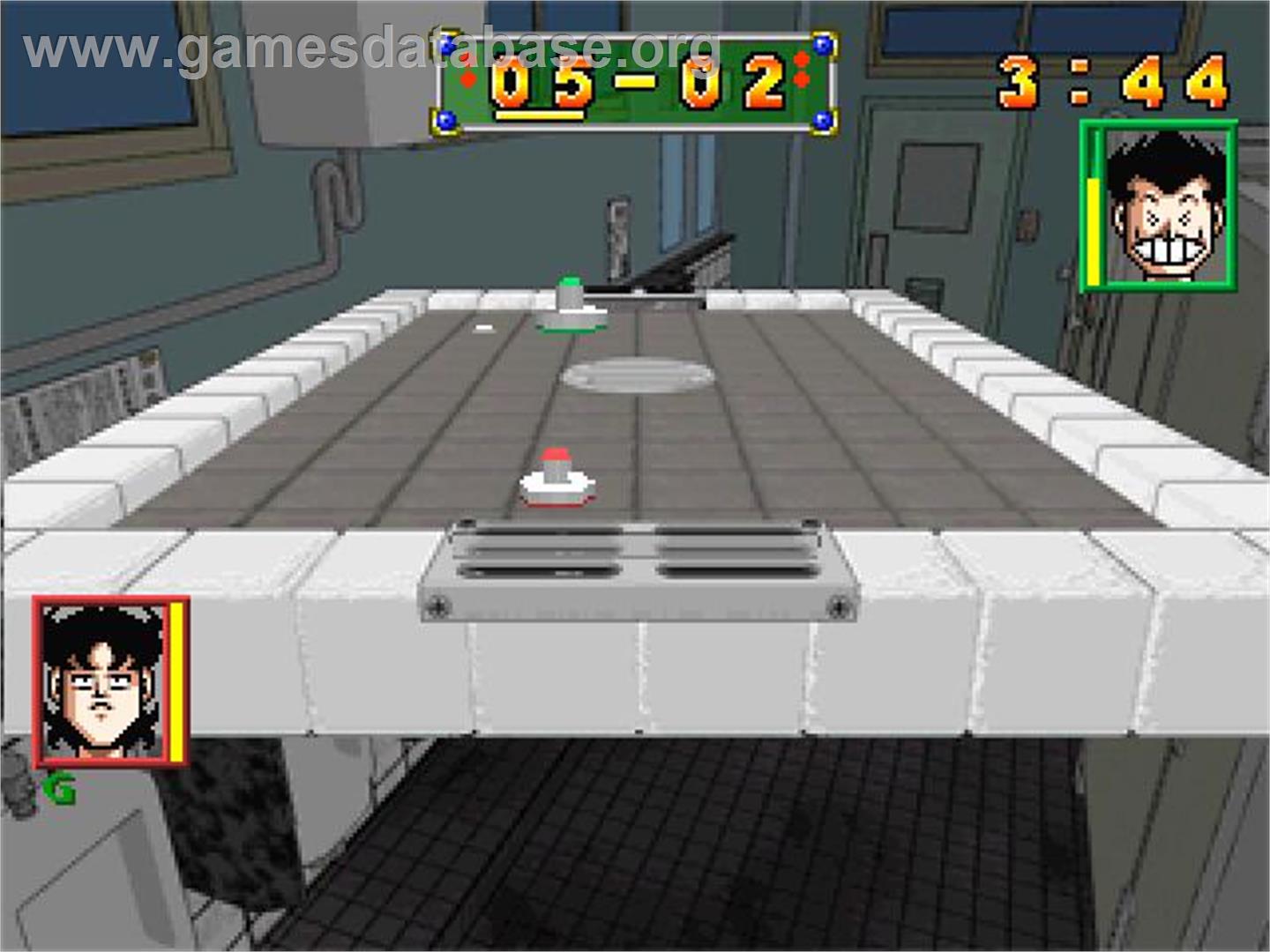 High School Kimengumi - The Table Hockey (2000 Series) - Sony Playstation - Artwork - In Game