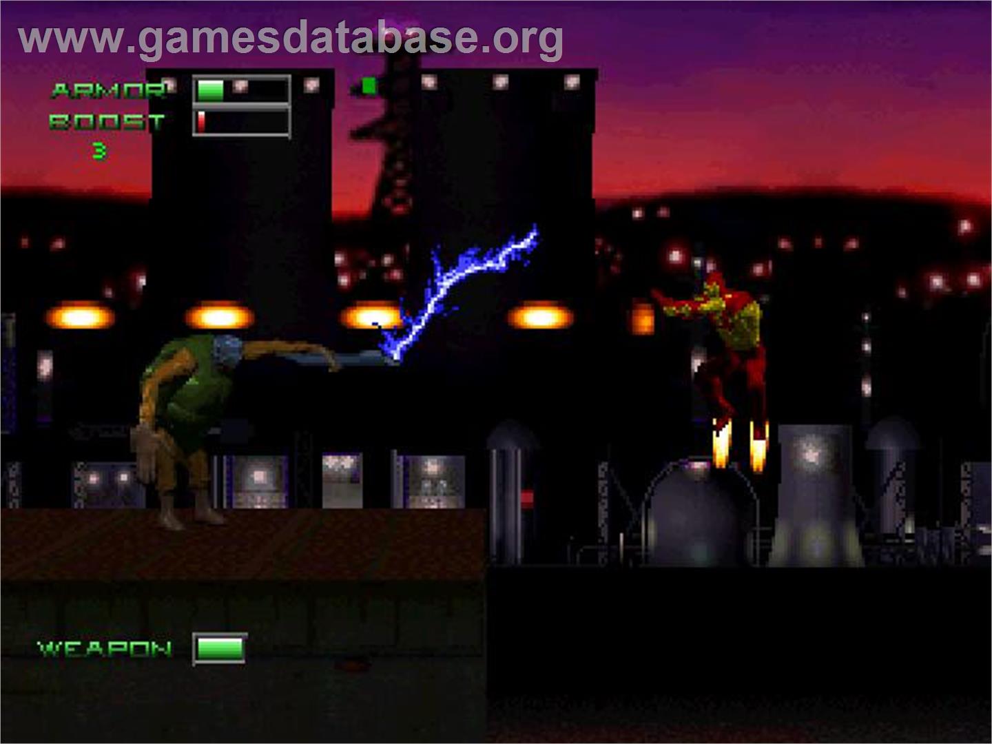 Iron Man / X-O Manowar in Heavy Metal - Sony Playstation - Artwork - In Game