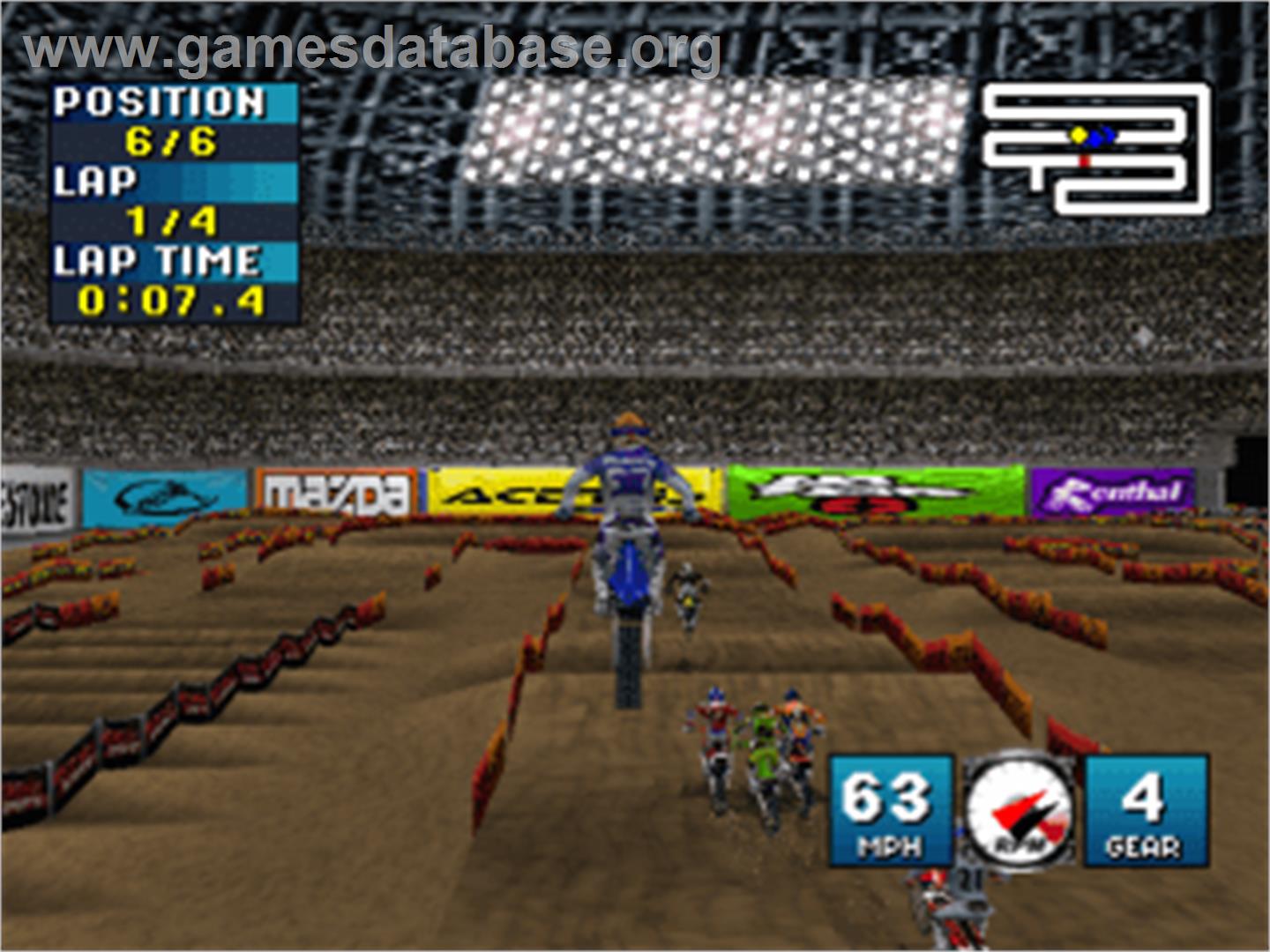 Jeremy McGrath Supercross 2000 - Sony Playstation - Artwork - In Game
