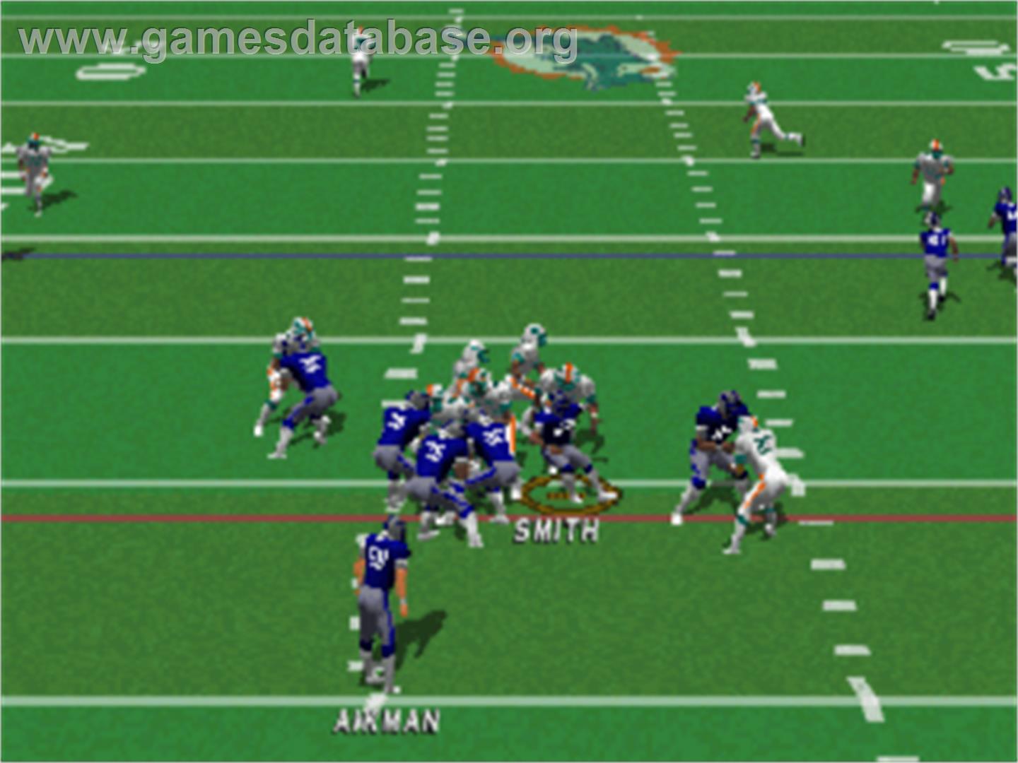 Jimmy Johnson's VR Football '98 - Sony Playstation - Artwork - In Game