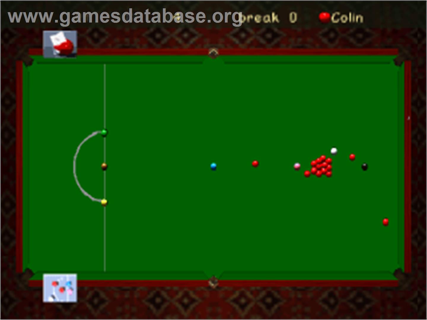 Jimmy White's 2: Cueball - Sony Playstation - Artwork - In Game