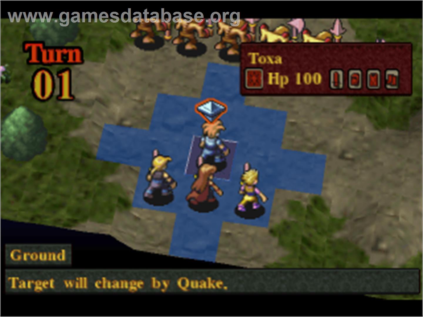 Kartia: The Word of Fate - Sony Playstation - Artwork - In Game