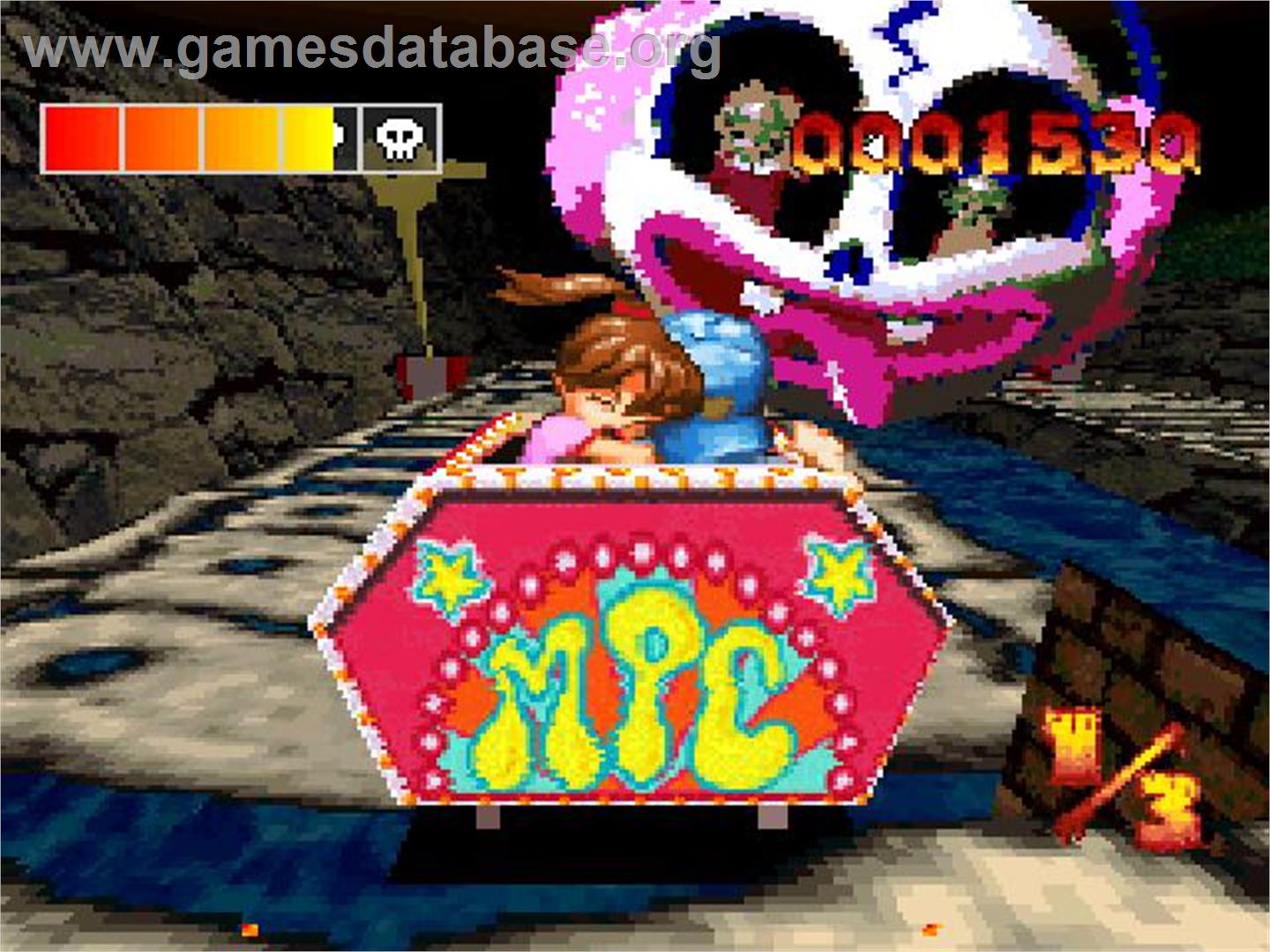 Mad Panic Coaster - Sony Playstation - Artwork - In Game