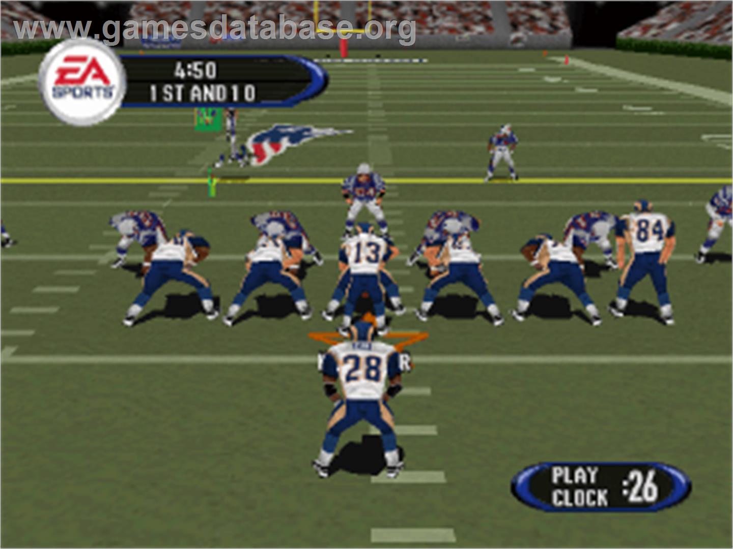 Madden NFL 2003 - Sony Playstation - Artwork - In Game