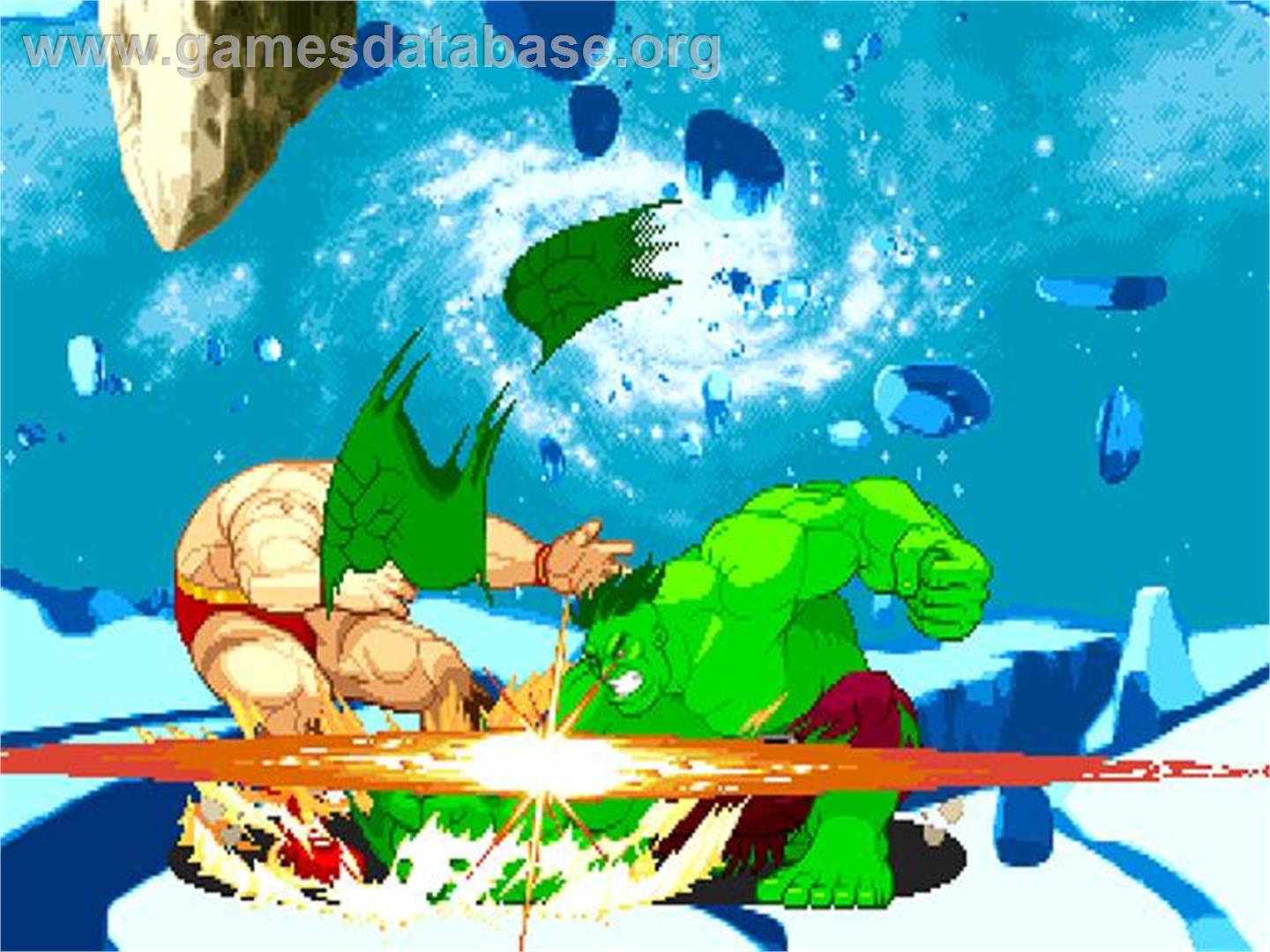 Marvel vs. Capcom: Clash of Super Heroes - Sony Playstation - Artwork - In Game