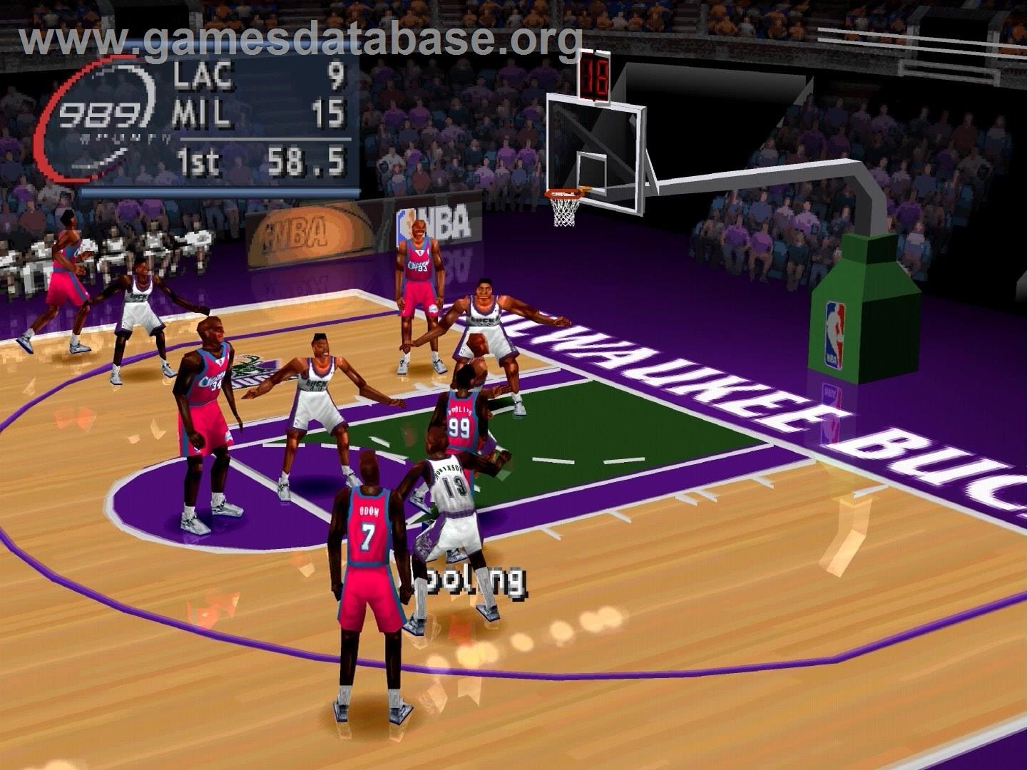 Nba Shoot Out 2001 - Sony Playstation - Artwork - In Game