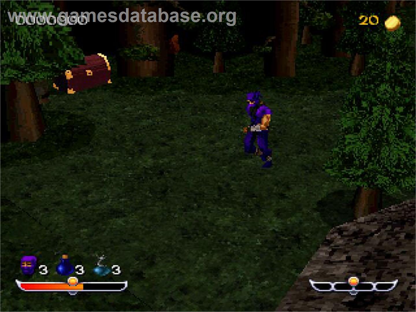 Ninja Shadow Of Darkness - Sony Playstation - Artwork - In Game