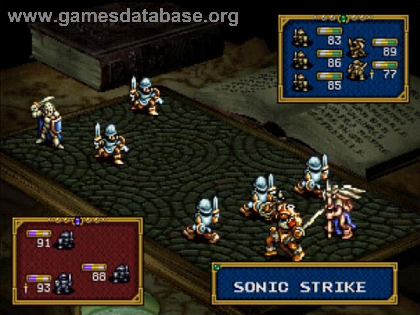 Ogre Battle - The March Of The Black Queen - Sony Playstation - Artwork - In Game