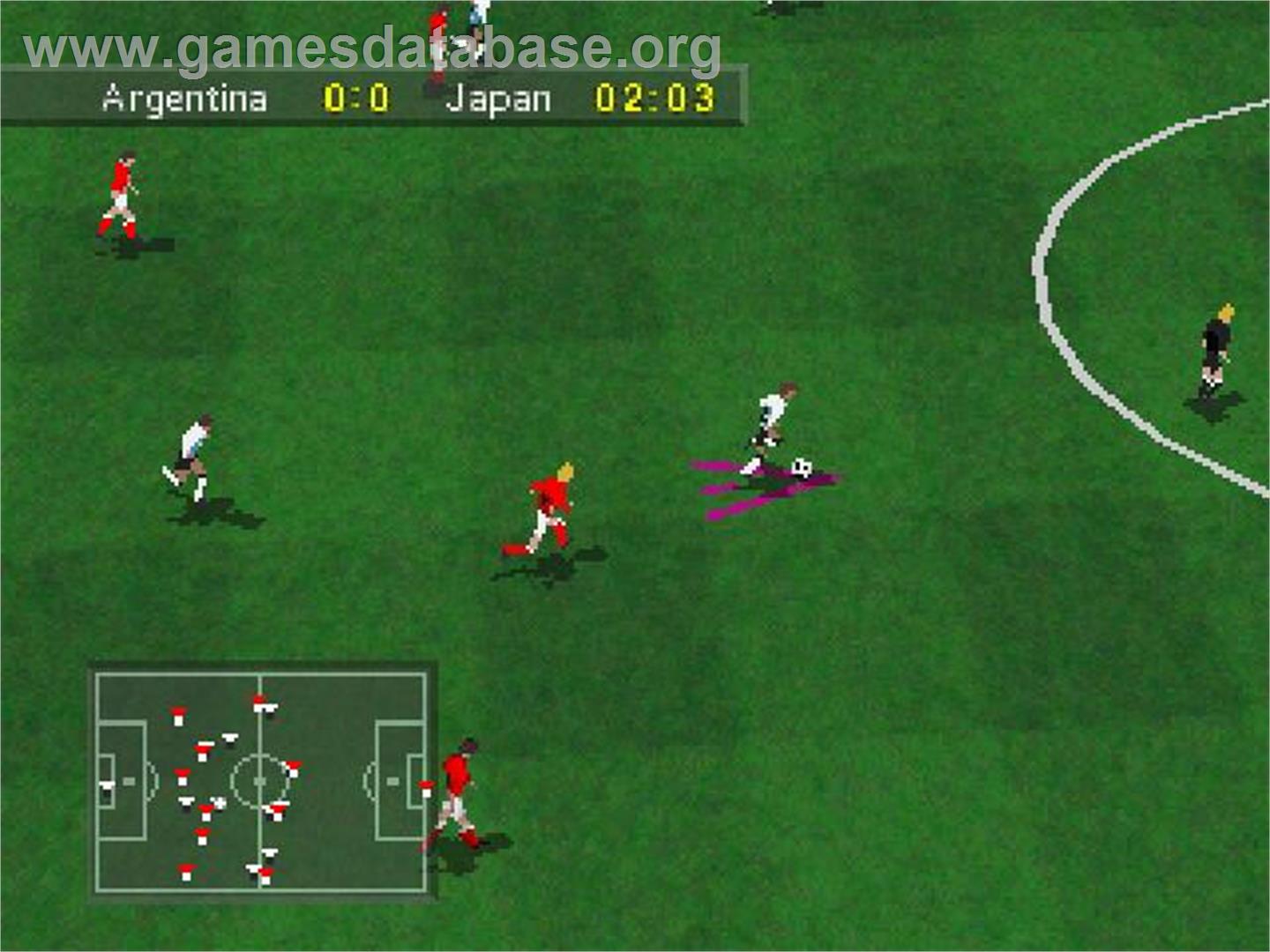 Olympic Soccer - Atlanta 1996 - Sony Playstation - Artwork - In Game