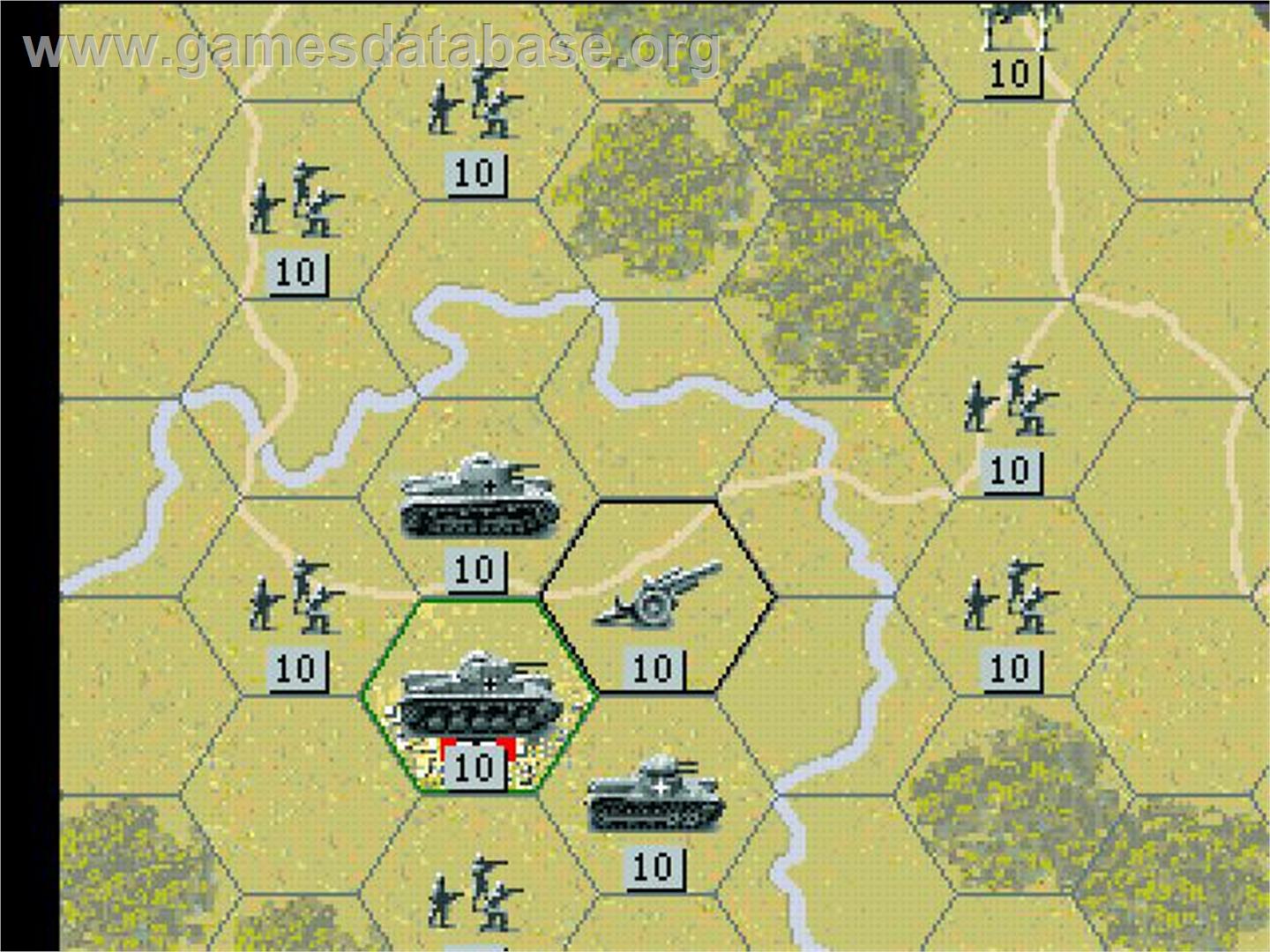Panzer General - Sony Playstation - Artwork - In Game