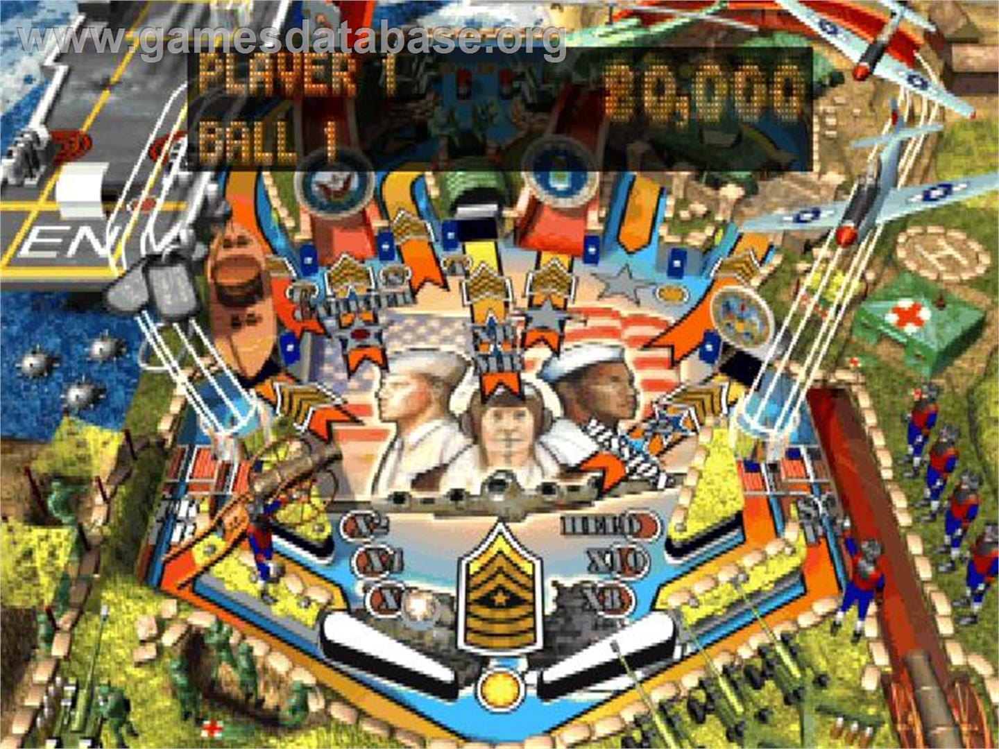 Patriotic Pinball - Sony Playstation - Artwork - In Game