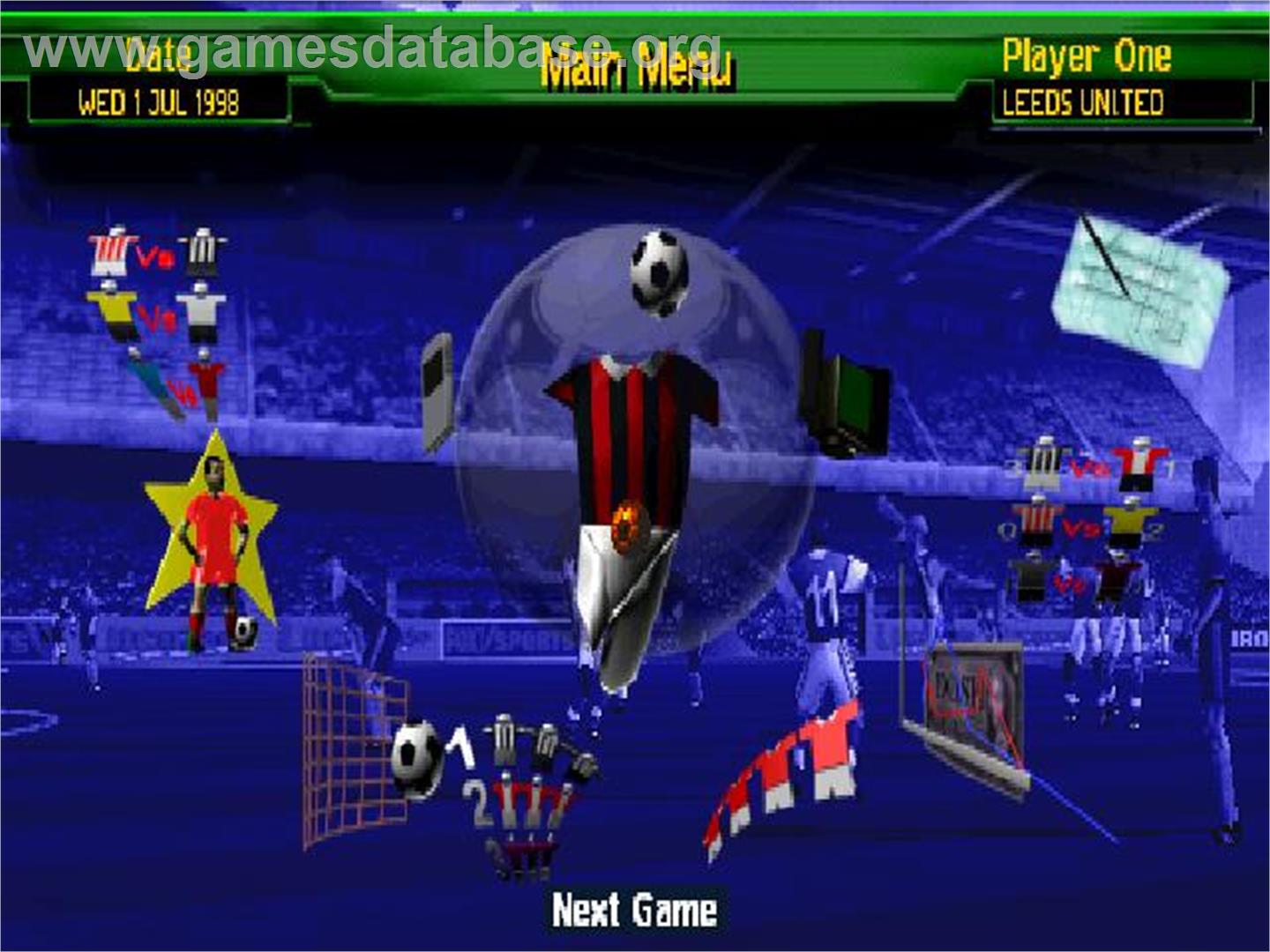 Premier Manager Ninety Nine - Sony Playstation - Artwork - In Game